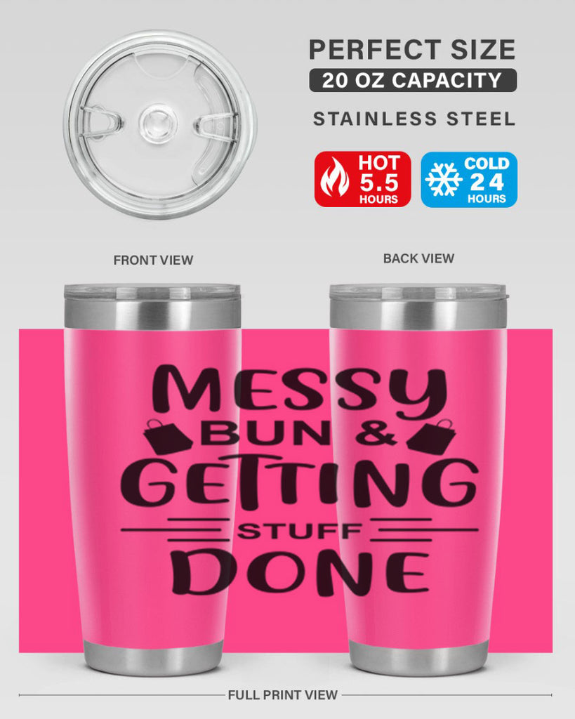 Messy Bun Getting Stuff Done 120#- fashion- Cotton Tank