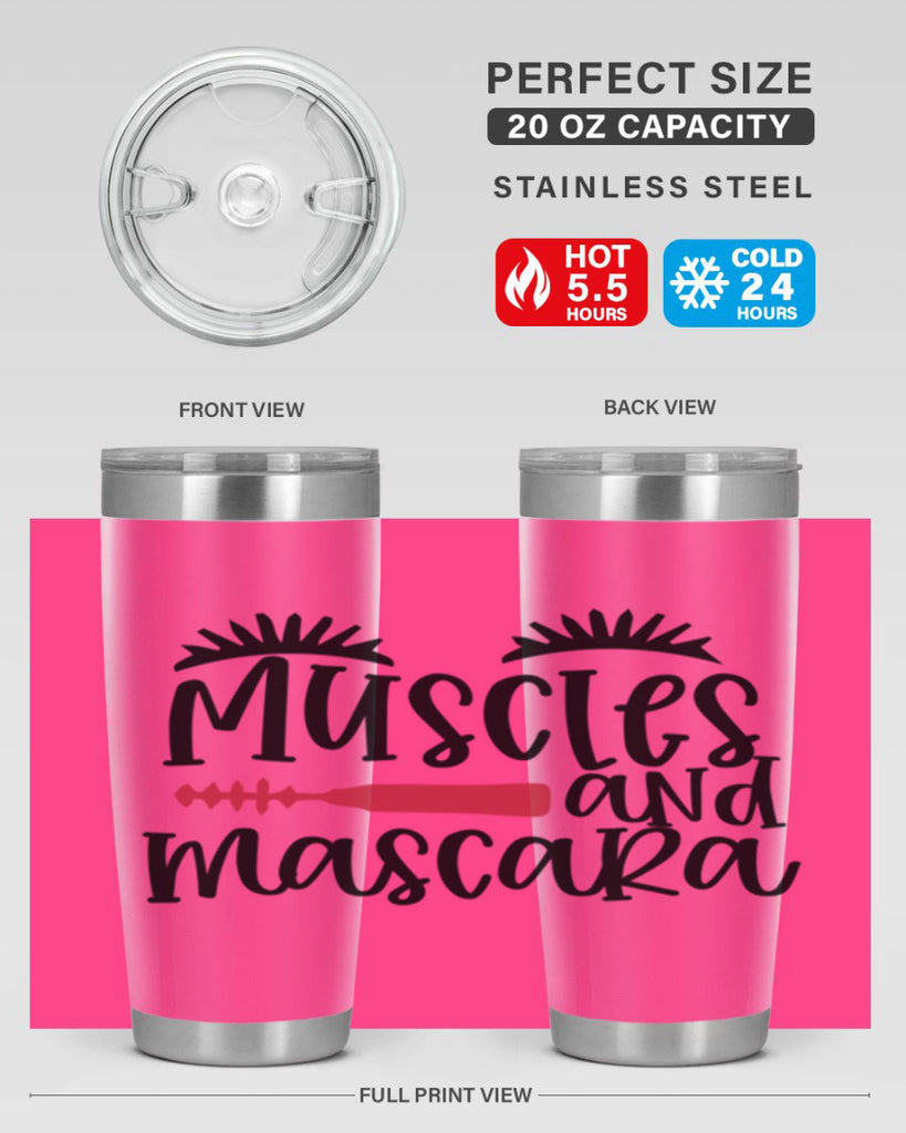 Muscles and mascara design Style 221#- make up- Tumbler
