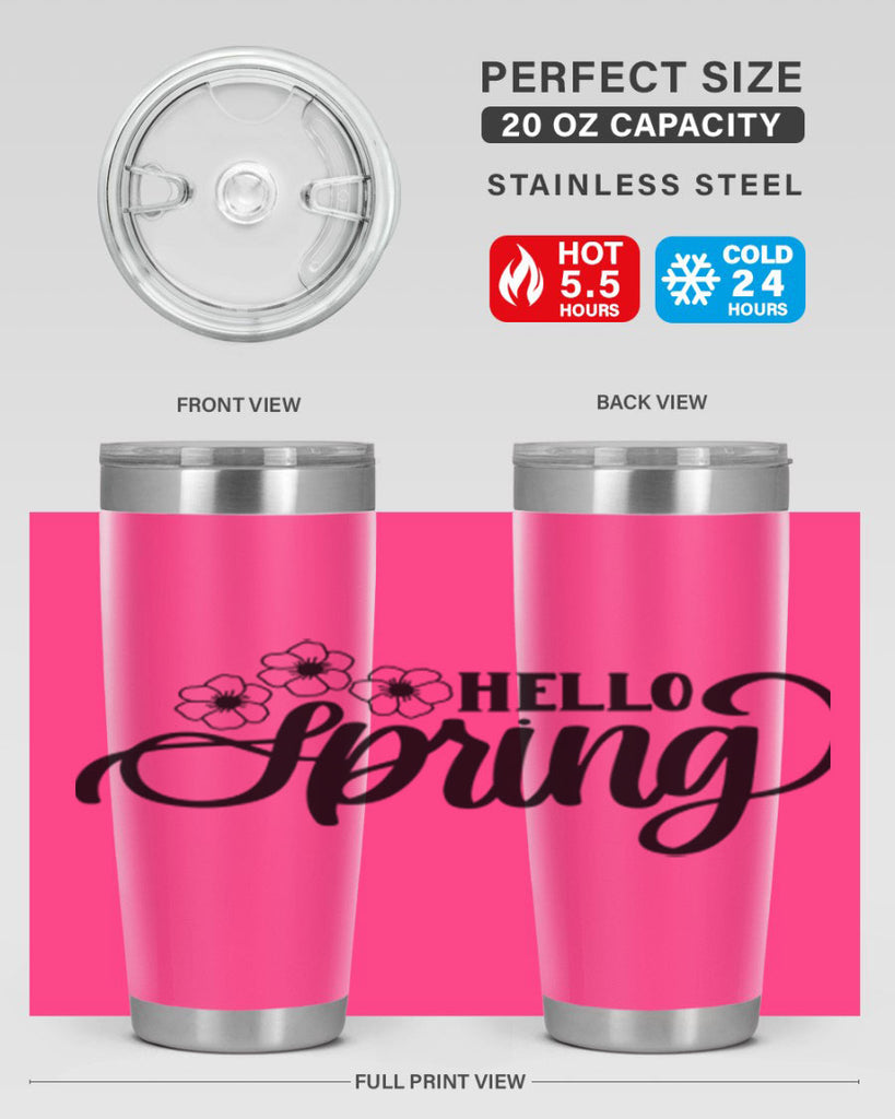 PNG_Hello Spring393#- spring- Tumbler