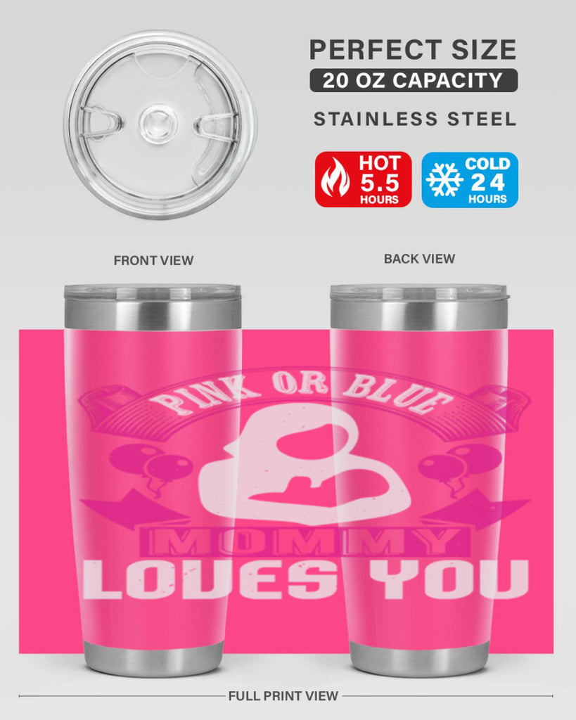 Pink or Blue Monny Loves You Style 178#- baby- tumbler