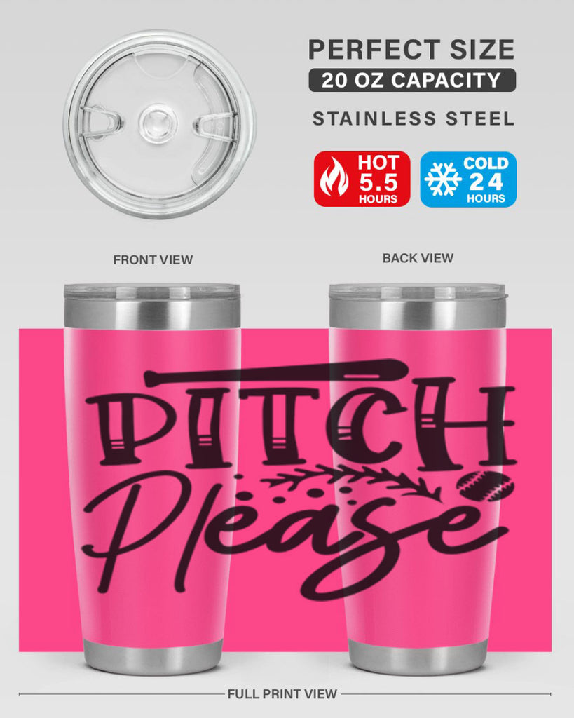 Pitch Please 2037#- baseball- Tumbler