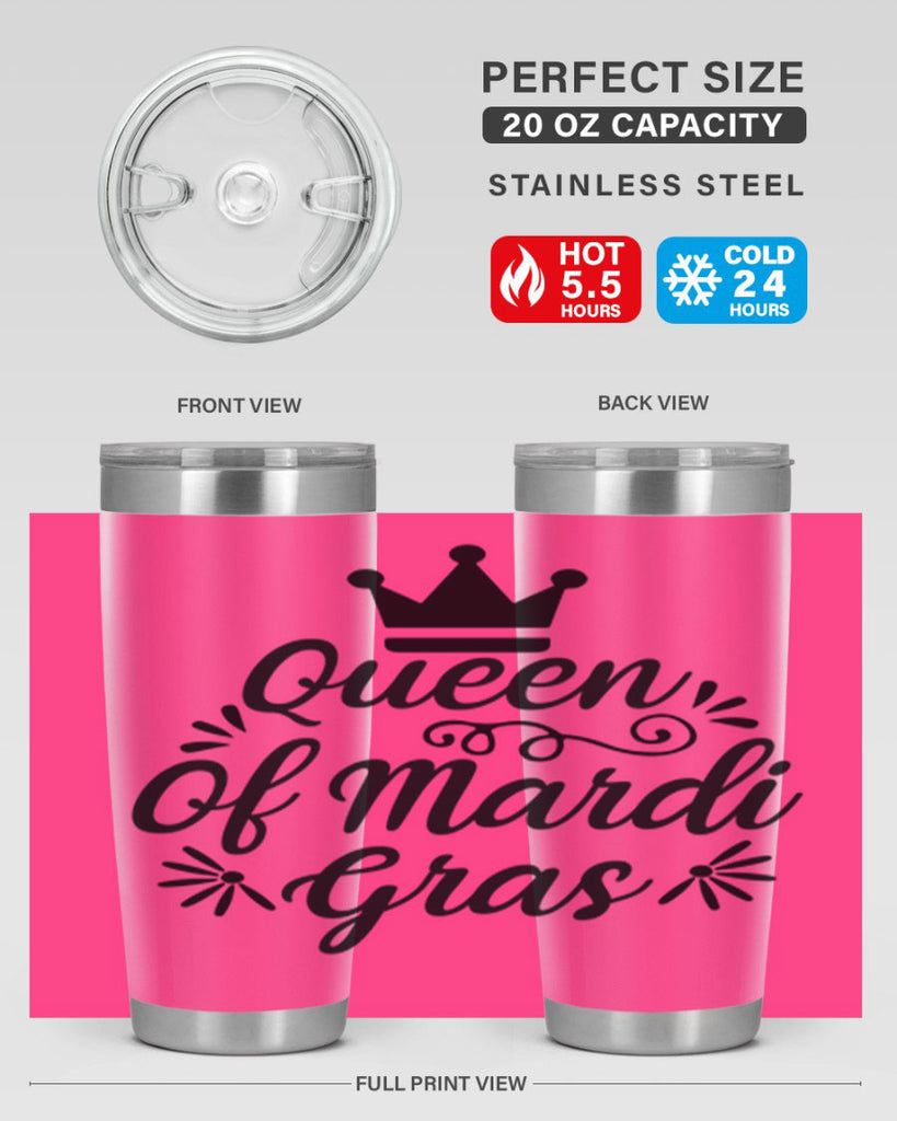 Queen Of Mardi Gras 135#- fashion- Cotton Tank