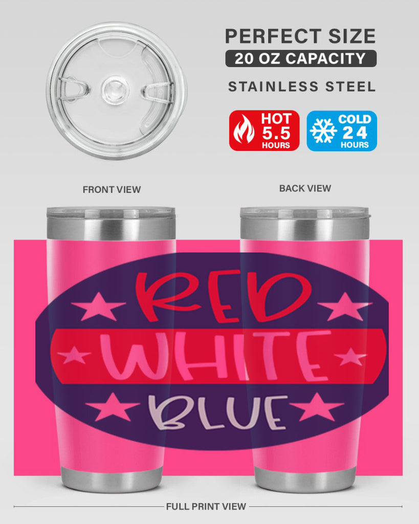 Red White Blue Style 170#- Fourt Of July- Tumbler