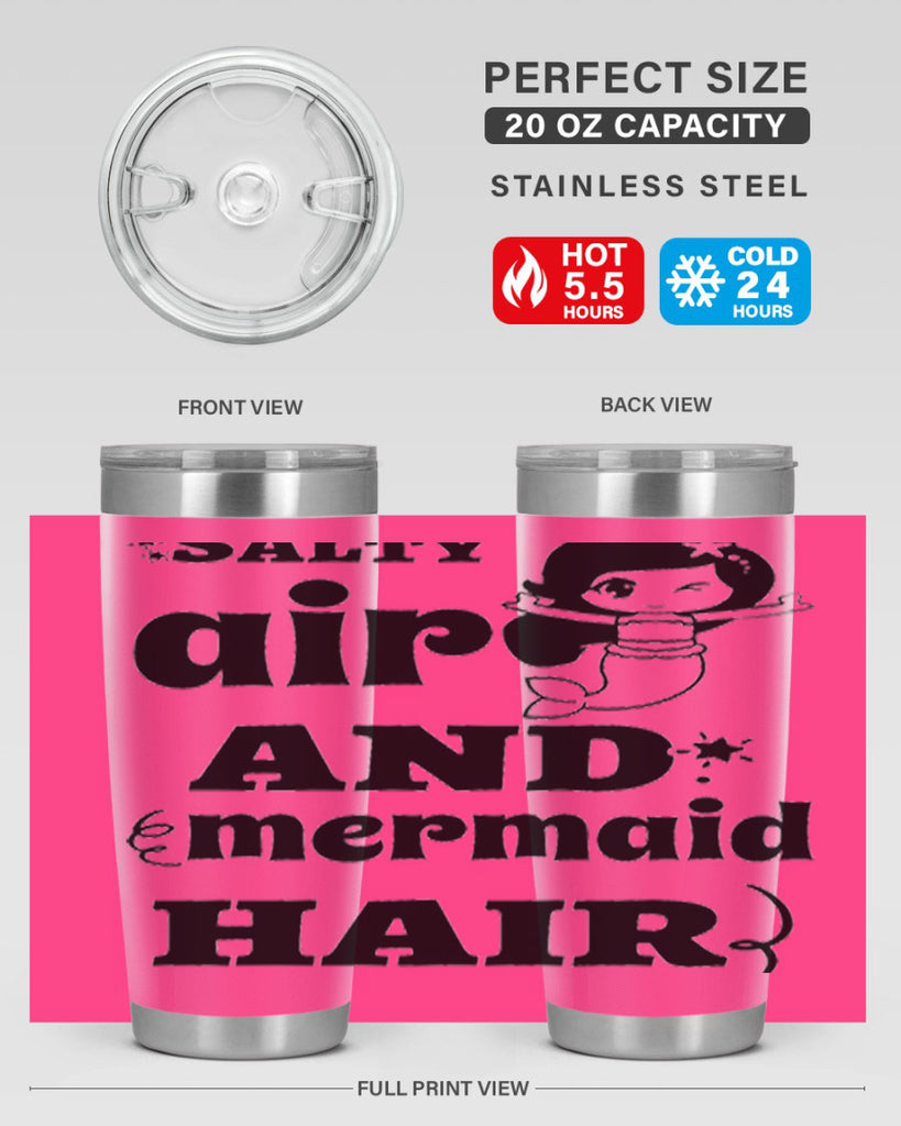 Salty air and mermaid hair 567#- mermaid- Tumbler