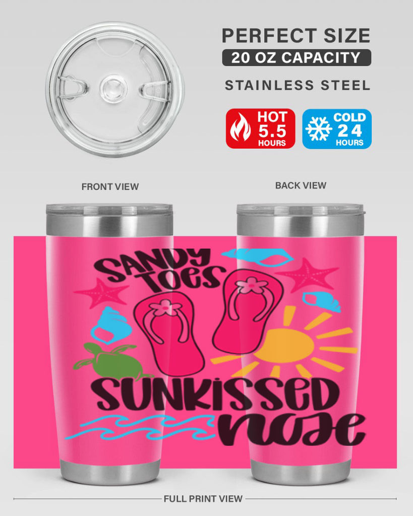 Sandy Toes Sunkissed Nose Style 27#- summer- Tumbler