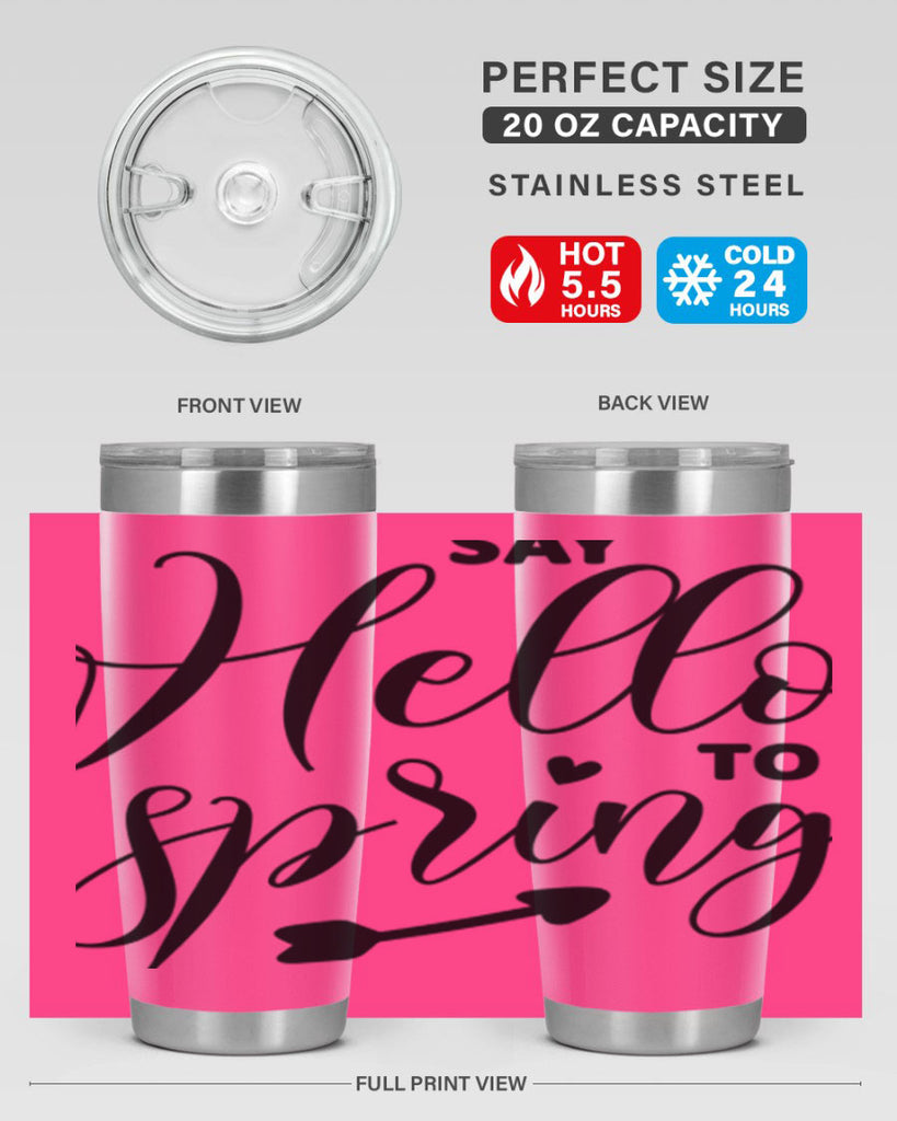 Say Hello to Spring402#- spring- Tumbler