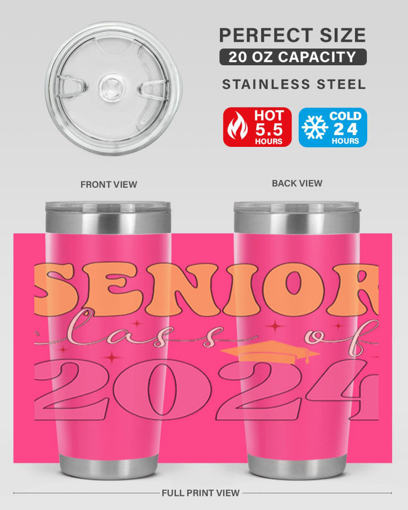Senior class of 2024 17#- 12th grade- Tumbler