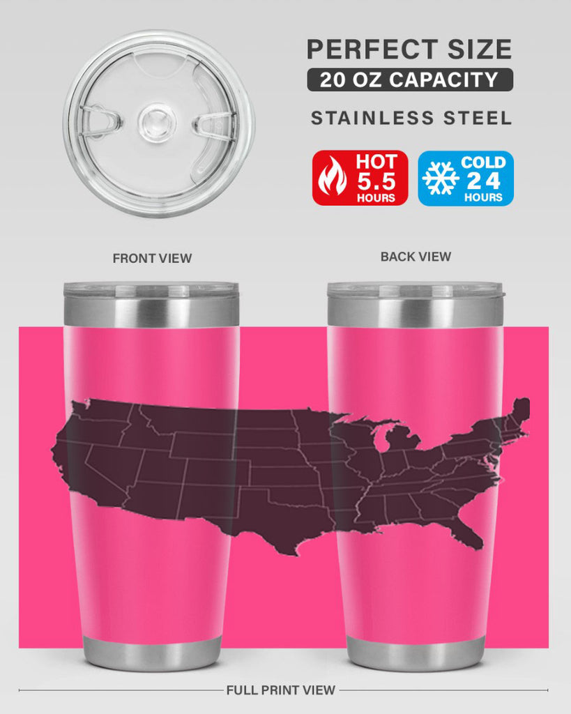 Separate Color Map Style 71#- Fourt Of July- Tumbler