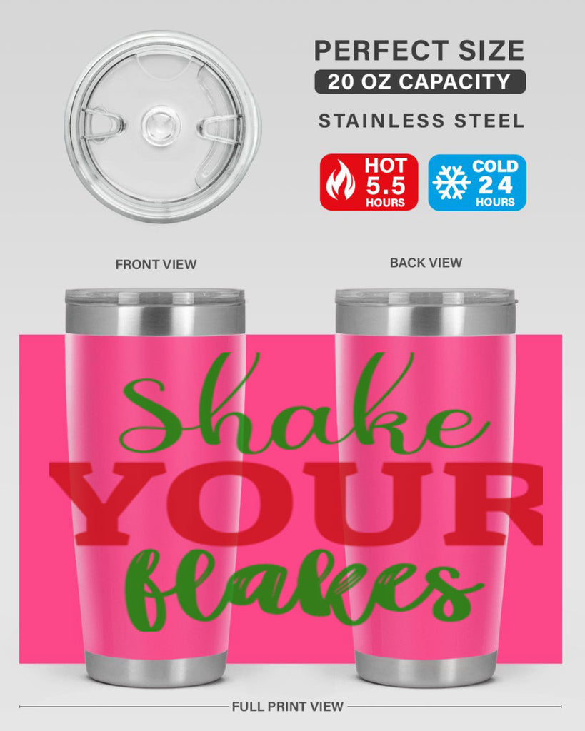 Shake Your Flakes 355#- winter- Tumbler