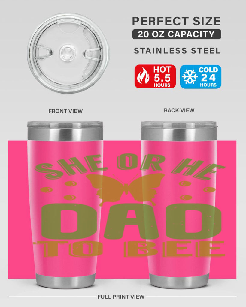 She or He Dad to bee Style 172#- baby- tumbler