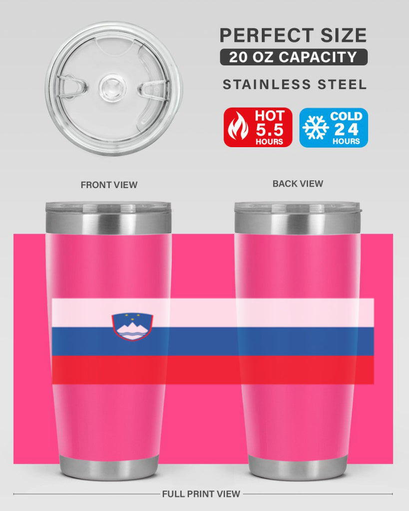 Slovenia 39#- world flags- Tumbler