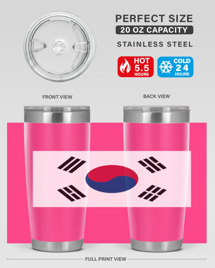 South Korea 35#- world flags- Tumbler