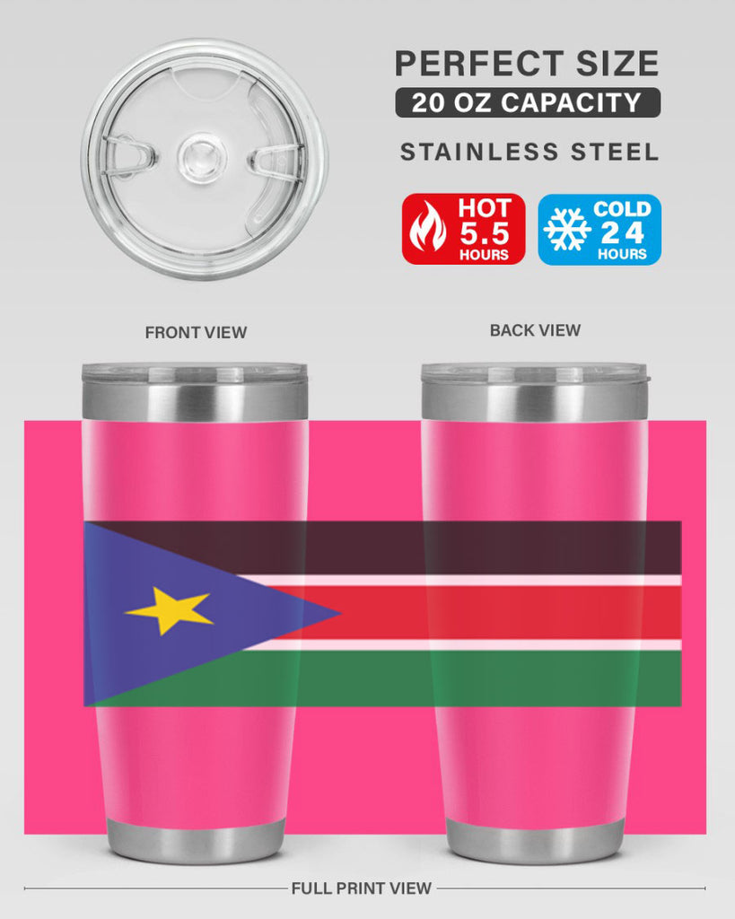 South Sudan 34#- world flags- Tumbler