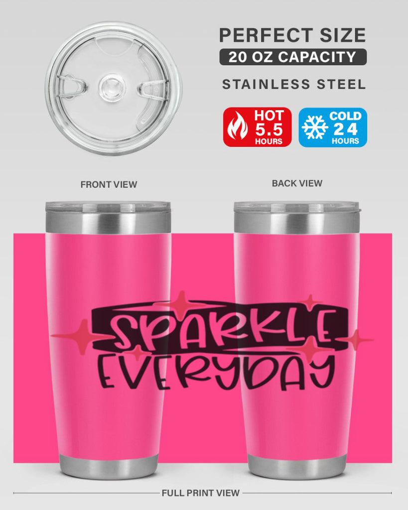 Sparkle Everyday Style 20#- make up- Tumbler