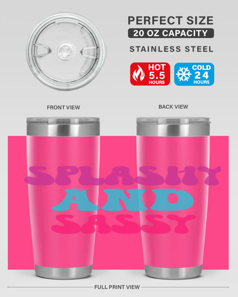 Splashy And Sassy 622#- mermaid- Tumbler