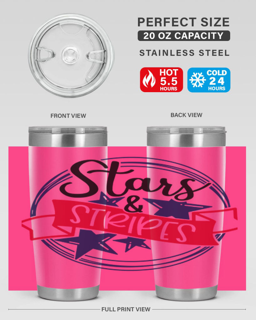 Stars StripeS Style 174#- Fourt Of July- Tumbler