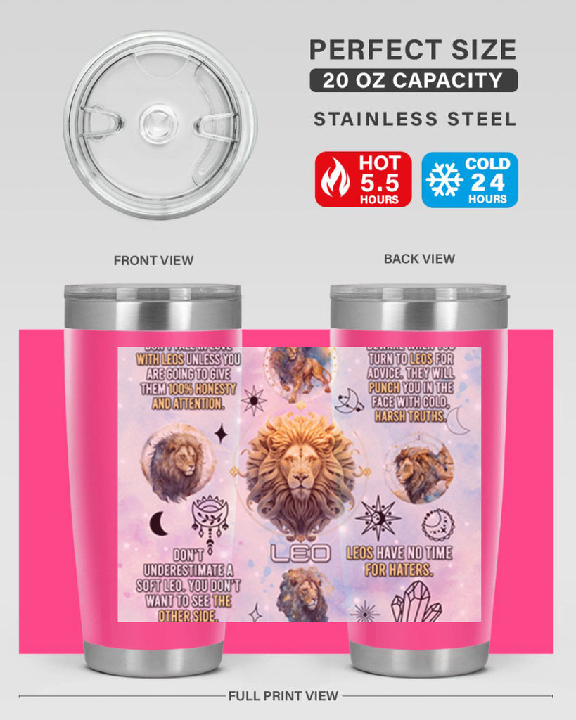 StraightLeo 473#- zodiac- Tumbler