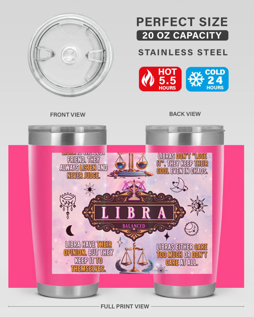 StraightLibra 474#- zodiac- Tumbler