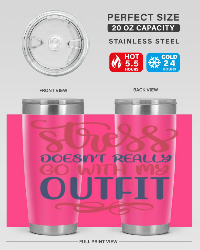 Stress Doesnt Really Go With My Outfit 151#- fashion- Cotton Tank