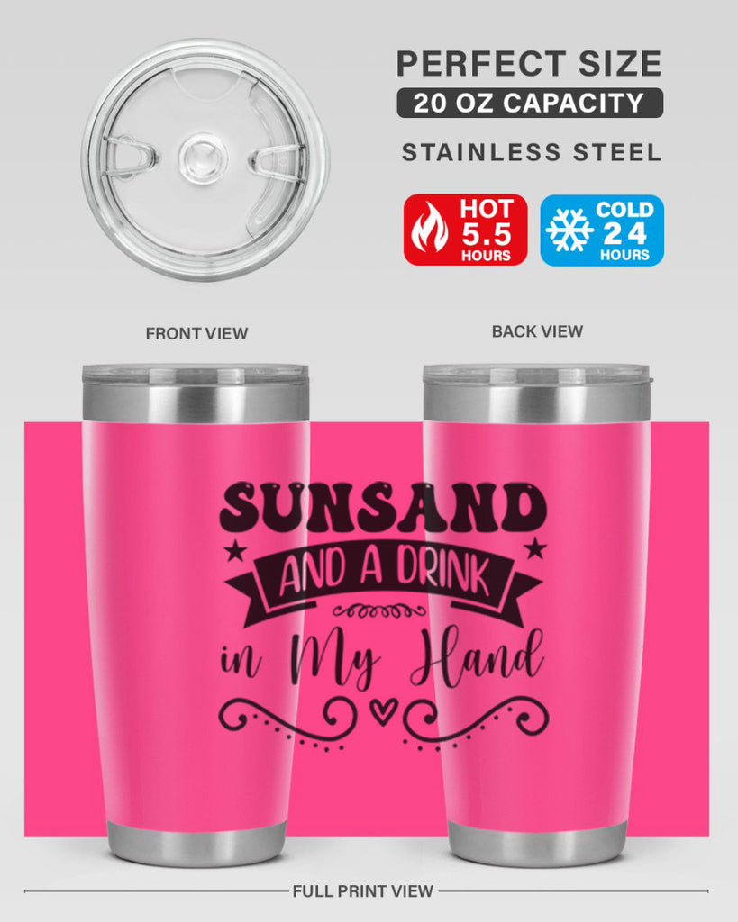 Sunsandandadrinkin 484#- zodiac- Tumbler