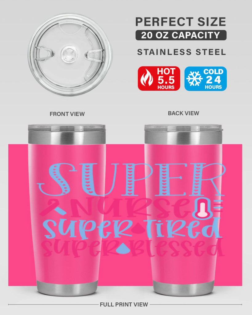 Super Nurse Super Tired Style 346#- nurse- tumbler