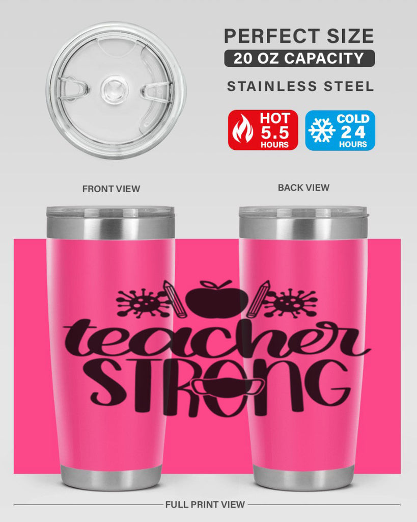 Teacher Strong Style 47#- teacher- tumbler