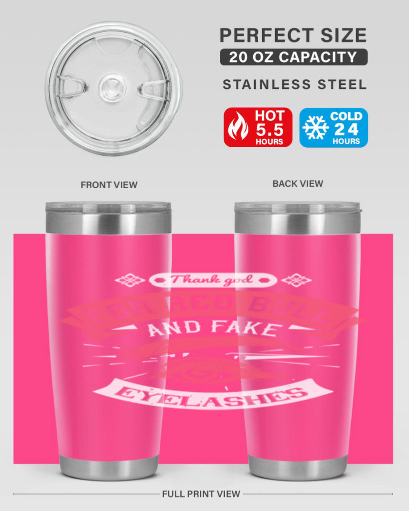 Thank god for Red Bull and fake eyelashes Style 185#- make up- Tumbler