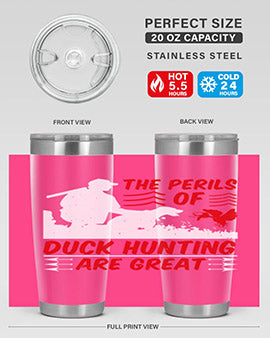 The perils of duck hunting are great Style 14#- duck- Tumbler