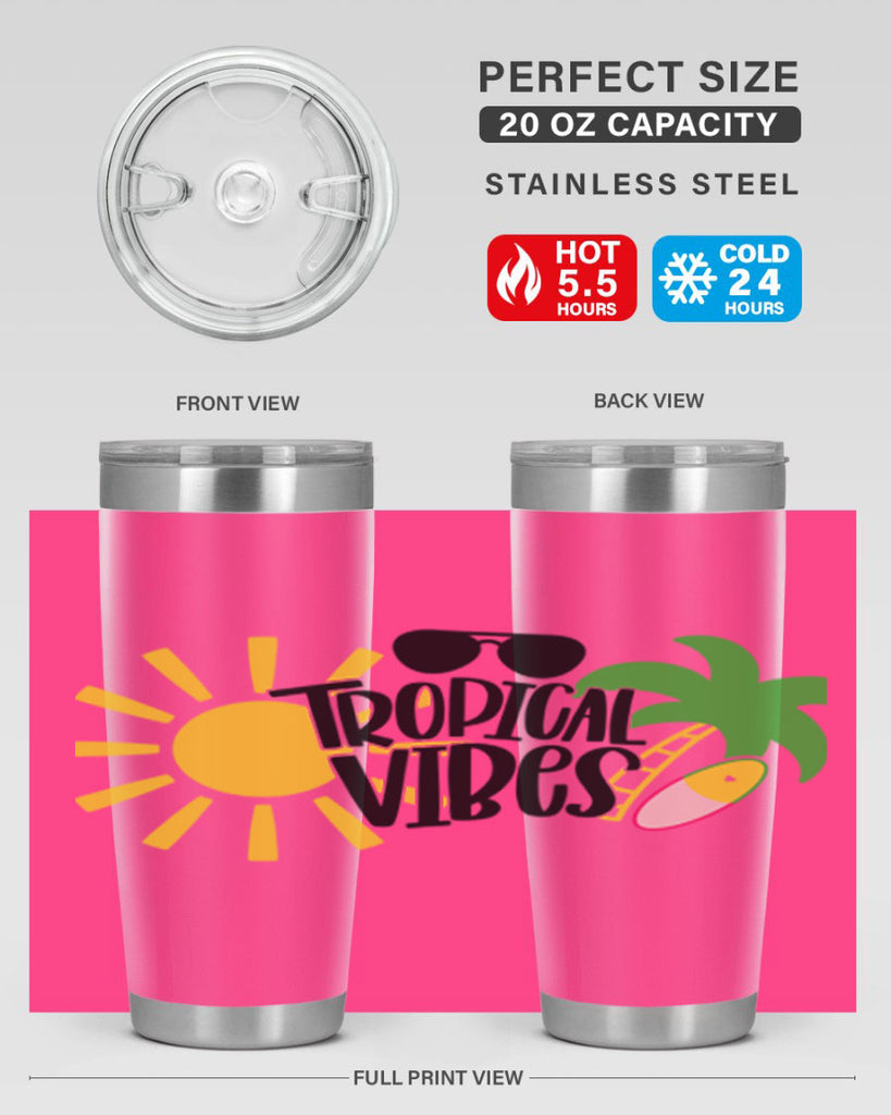 Tropical Vibes Style 9#- summer- Tumbler