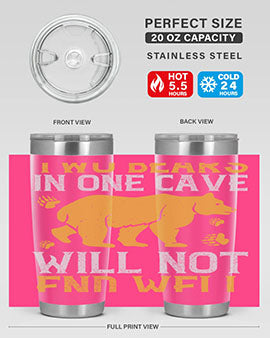Two bears in one cave will not end well 39#- Bears- Tumbler