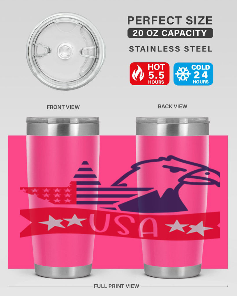 USA Style 182#- Fourt Of July- Tumbler