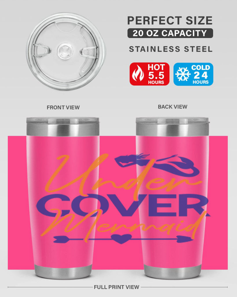 Under Cover Mermaid 636#- mermaid- Tumbler