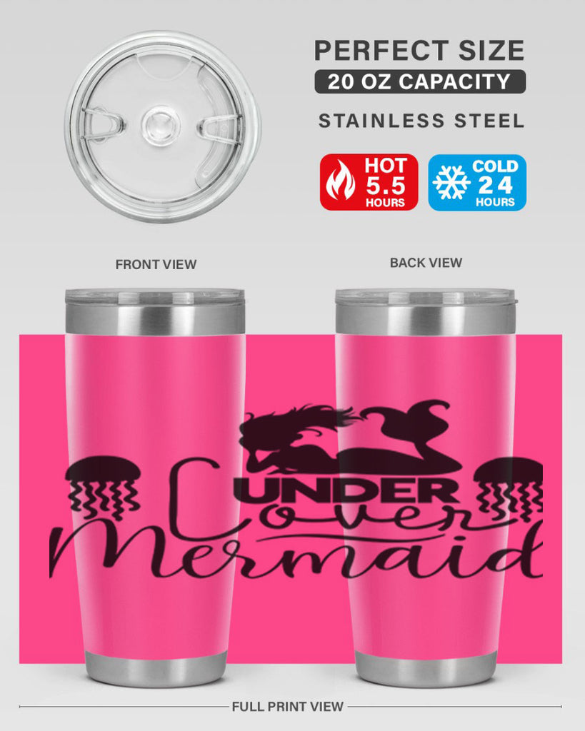 Under Cover Mermaid 642#- mermaid- Tumbler