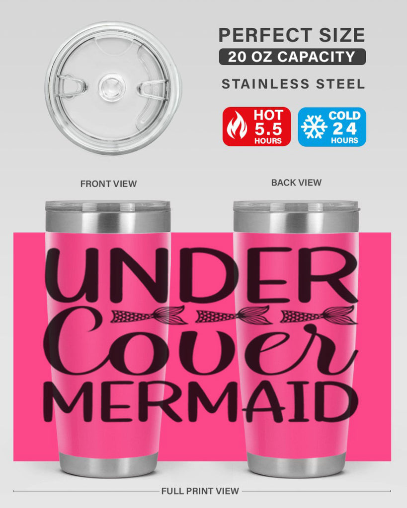 Under Cover Mermaid 647#- mermaid- Tumbler
