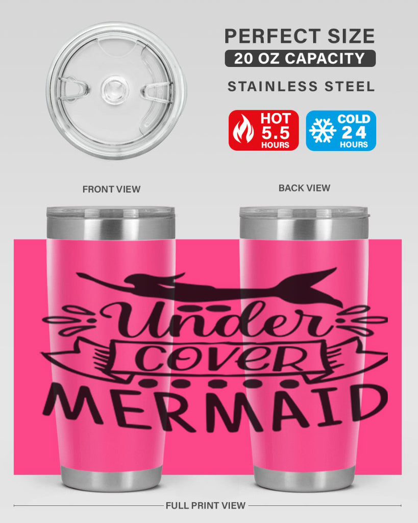 Under cover mermaid 645#- mermaid- Tumbler