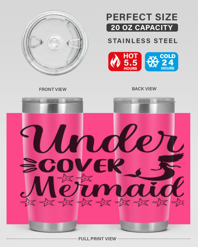 Under cover mermaid 650#- mermaid- Tumbler