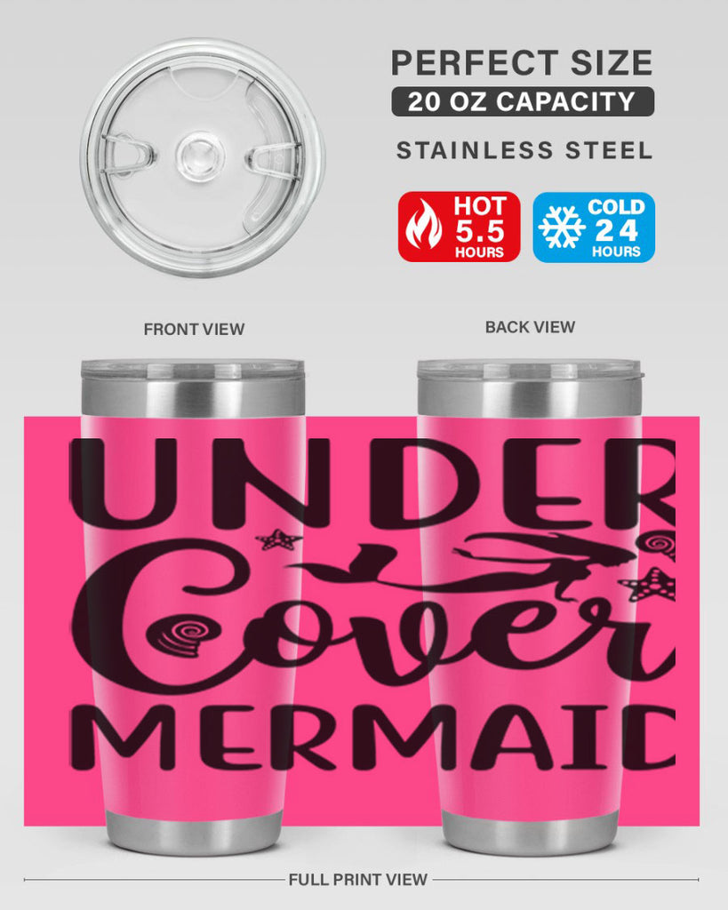 Under cover mermaid design 655#- mermaid- Tumbler