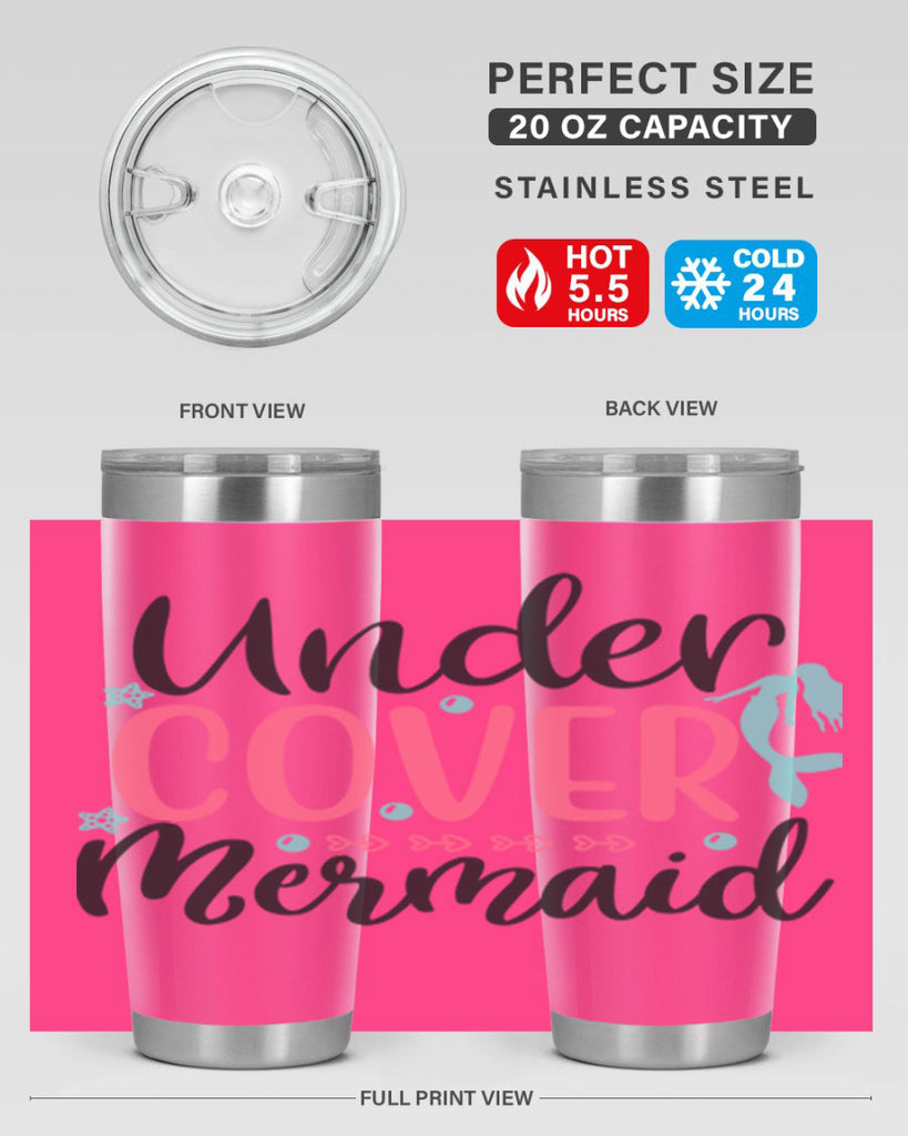 Undercover Mermaid 656#- mermaid- Tumbler