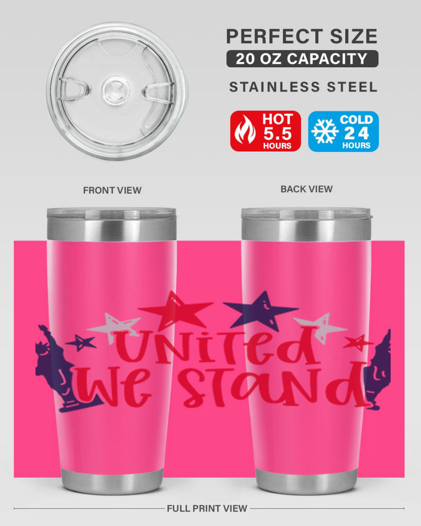 United We Stand Style 179#- Fourt Of July- Tumbler