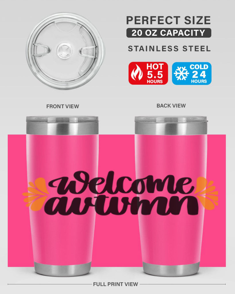 Welcome Autumn 513#- fall- Tumbler