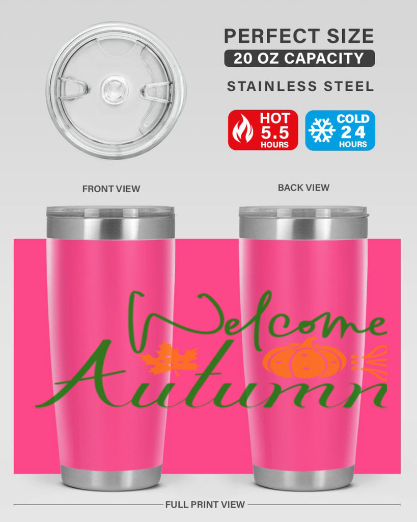 Welcome Autumn 627#- fall- Tumbler