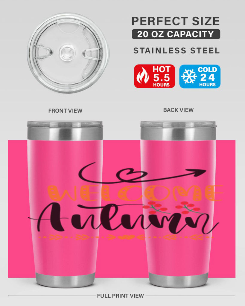 Welcome Autumn 628#- fall- Tumbler