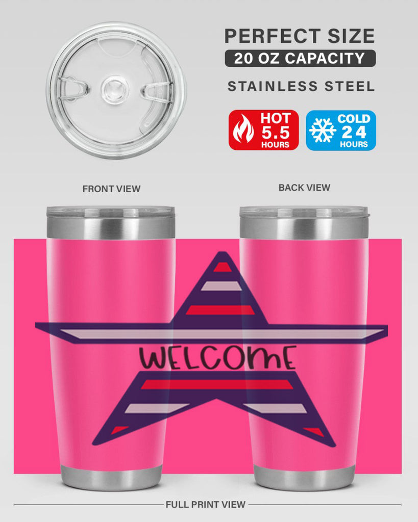 Welcome Style 186#- Fourt Of July- Tumbler