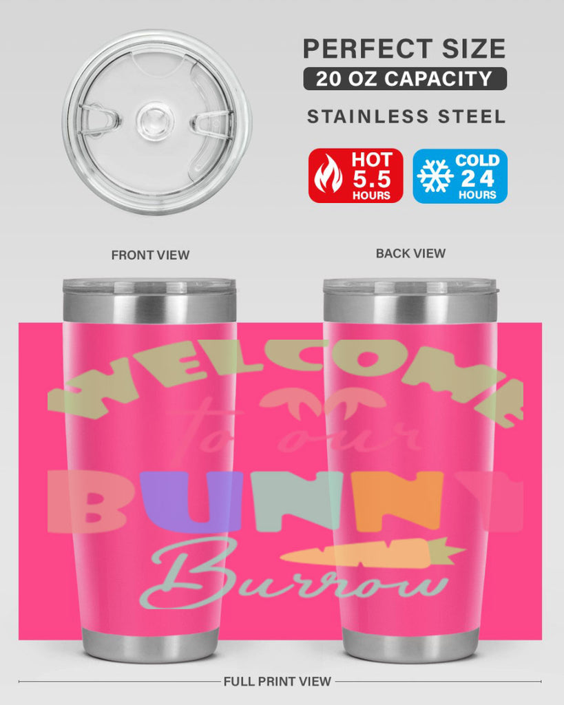 Welcome to our bunny burrow588#- spring- Tumbler