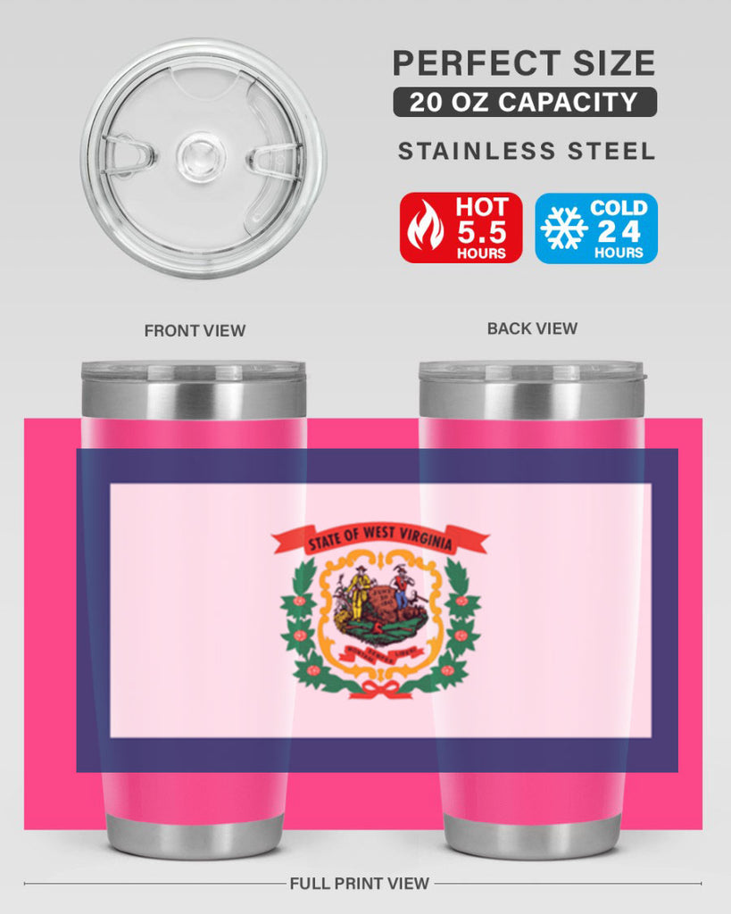 West Virginia 3#- stateflags- Tumbler