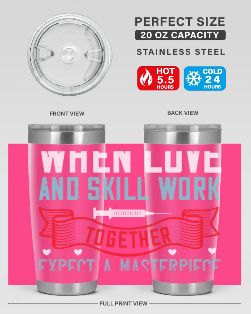 When love and skill work together expect a masterpiece Style 254#- nurse- tumbler
