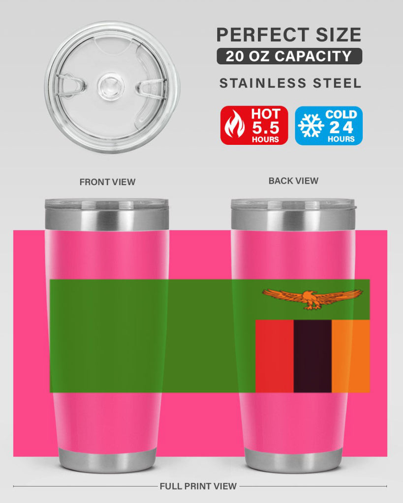 Zambia 2#- world flags- Tumbler