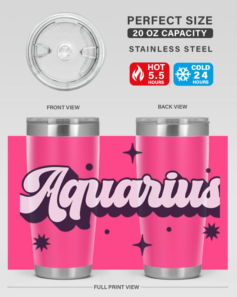 aquarius 82#- zodiac- Tumbler