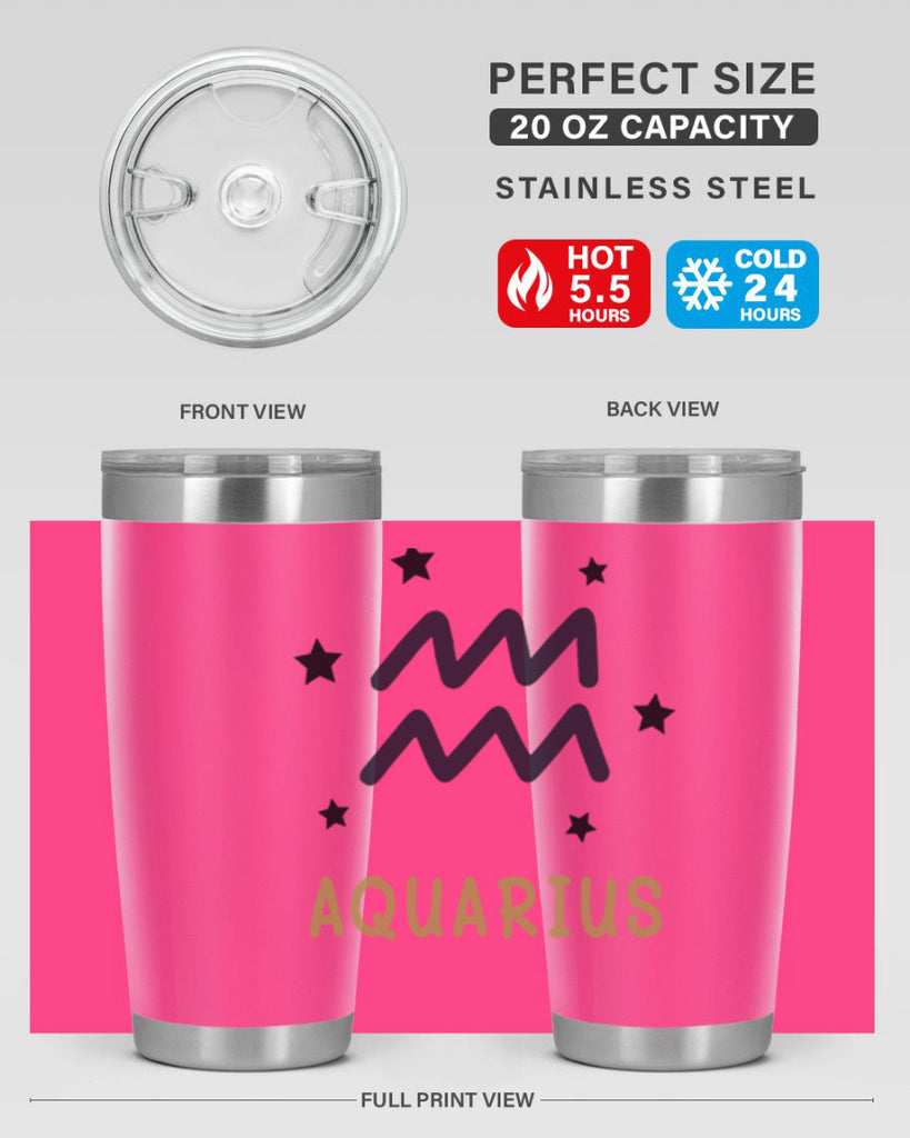 aquarius 83#- zodiac- Tumbler