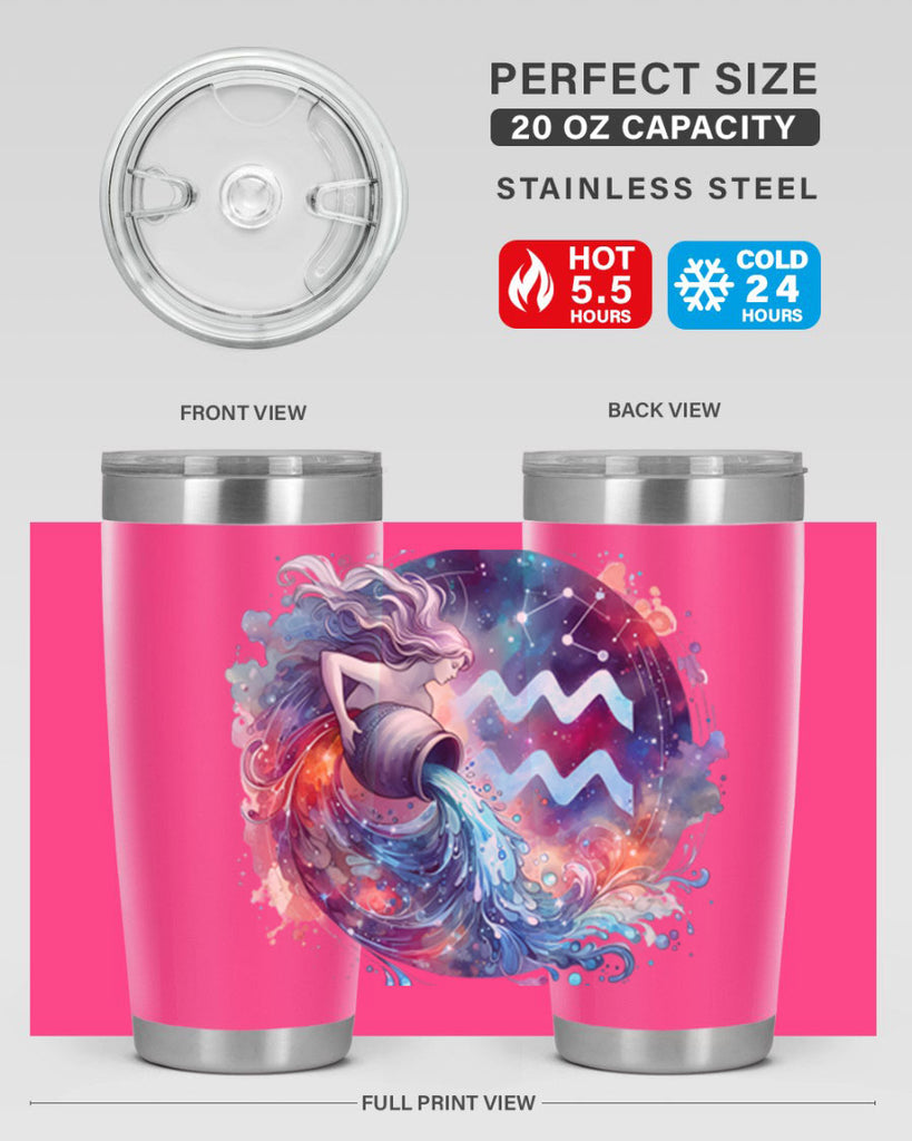 aquarius 90#- zodiac- Tumbler